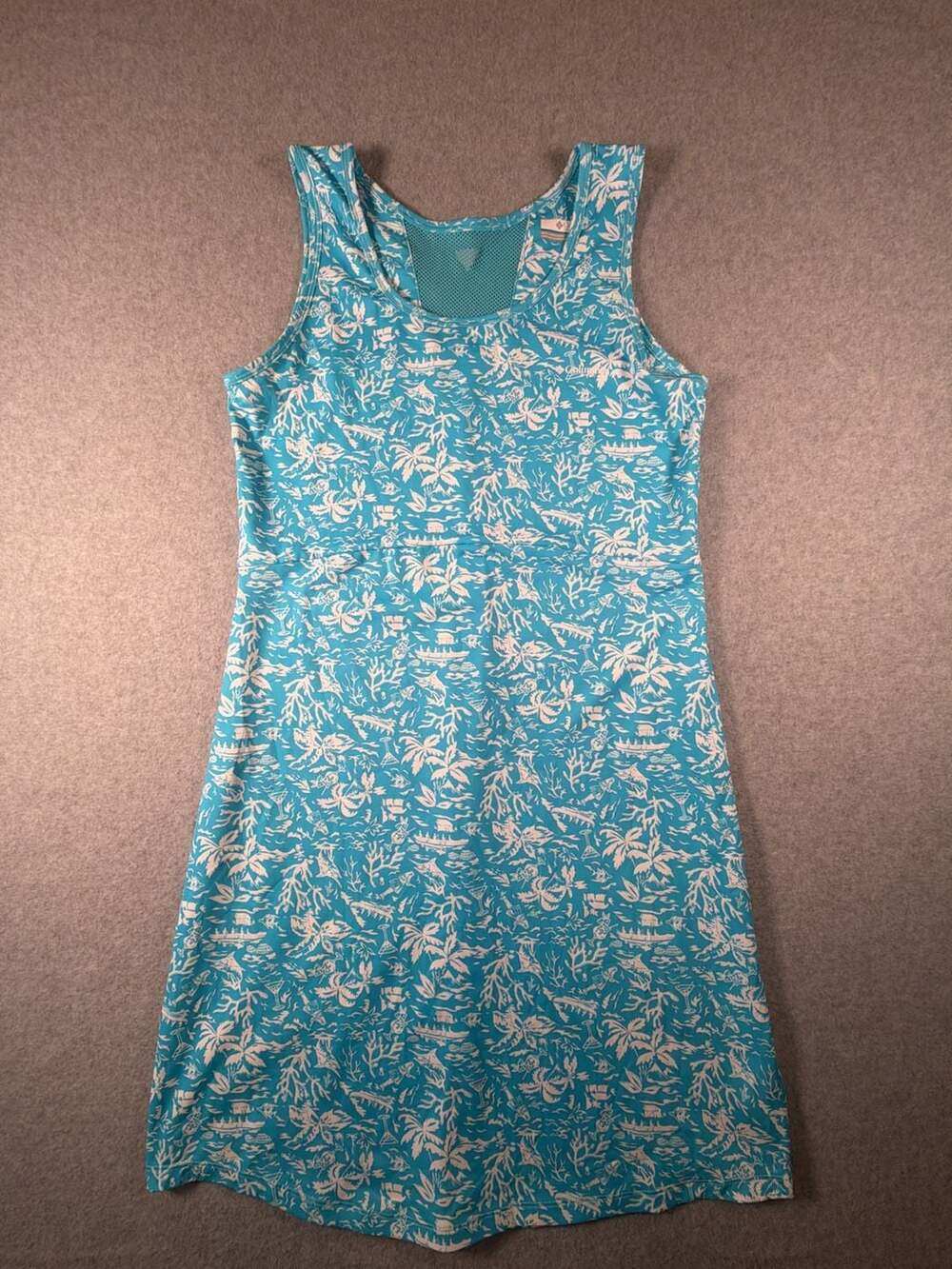 Columbia PFG Freezer III Dress Blue Tropical Martini Print